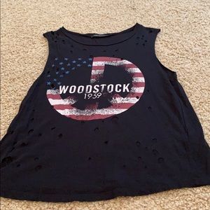 Woodstock 1989 black tank